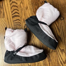 BLOCH LINNA MAX BLACK PINK DANCE WARM UP BOOTIES WOMEN'S Large