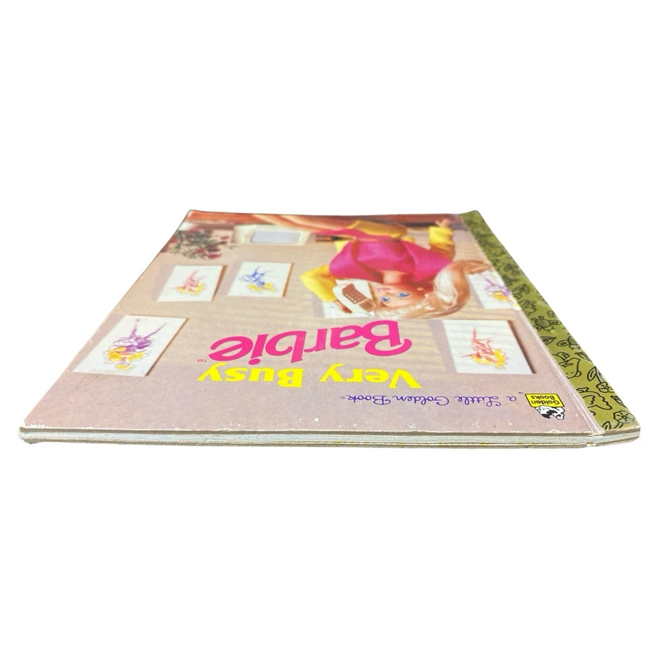 Very Busy Barbie Little Golden Book Vintage Hardcover Kids Collectible 1993 - Image 4 of 4