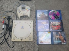 Sega Dreamcast Console Plus 6 Games Controller All Working