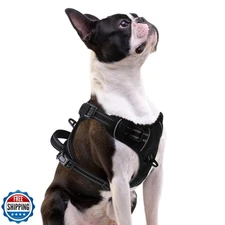 PUPTECK No Pull Dog Harness Small Sized, Adjustable Reflective Dog Harness wi