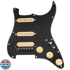 Musiclily Pro Auto-Split HSS Loaded Pickguard ST Prewired Pickgua