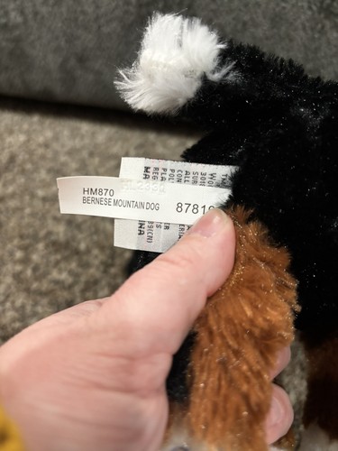 Webkinz Bernese Mountain Dog HM870 Ganz Puppy Super Rare Plush No Code - Picture 5 of 6