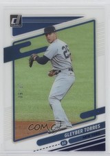 2021 Panini Chronicles Clearly Donruss Blue 25/50 Gleyber Torres #10 o7m
