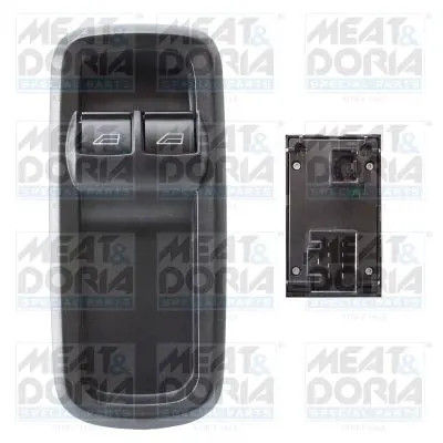 Window lift switch Left Front 26635 MEAT & DORIA for FORD FIESTA VI
