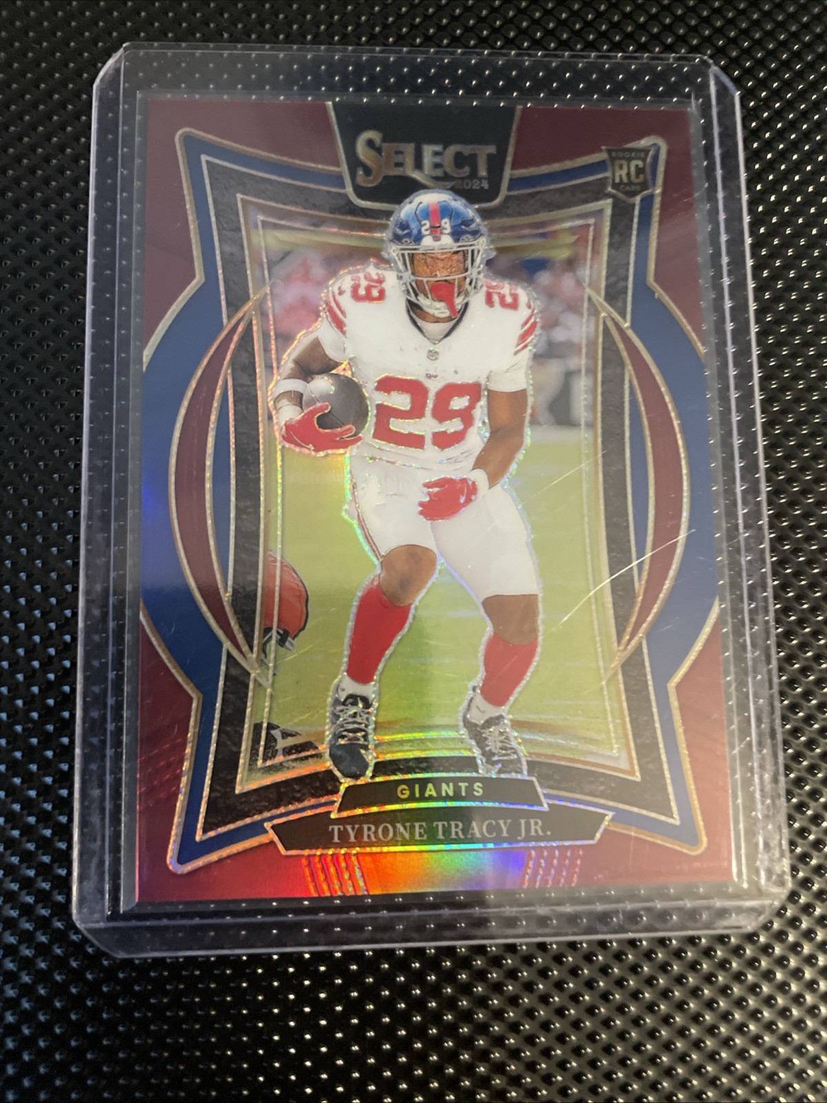2024 Panini Select Concourse Tyrone Tracy Jr. #61 Maroon Prizm /149 (RC)