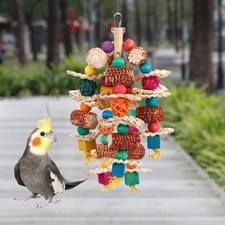Parrot Chewing Toy Bird Toy Interactive Exercising Creative Multi Color for