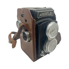 Aires Airesflex TLR Film Camera Nikkor Lens JAPAN w Case