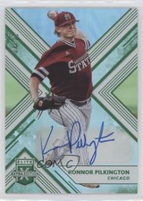 2018 Panini Elite Extra Edition Emerald 4/25 Konnor Pilkington #80 Auto pr9