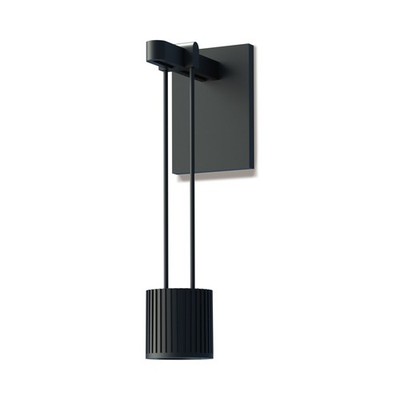 Sonneman SLS0218 Suspenders Mini Single LED Wall Sconce - Black
