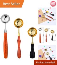 Durable Brass and Stainless Steel Wax Seal Spoons - Perfect for Gifts