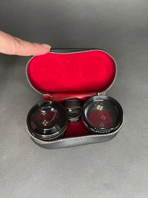 De colección Hecho en Japón Petri Aux Gran Angular y Teleobjetivo con Teleobjetivo Buscador Foto 3 de 4