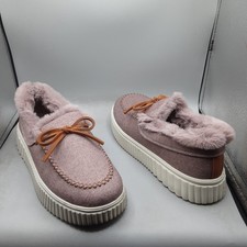 Skechers Cozy Ojai Moccasin Slippers Women's 8.5M Pink Mauve A139
