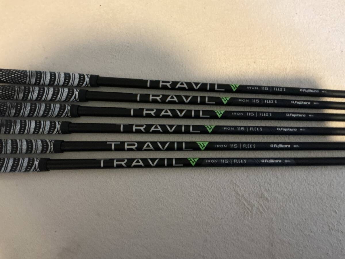 Fujikura TRAVIL Iron Set 5-10 Steel Shaft Near Mint Golf Clubs 6 pcs