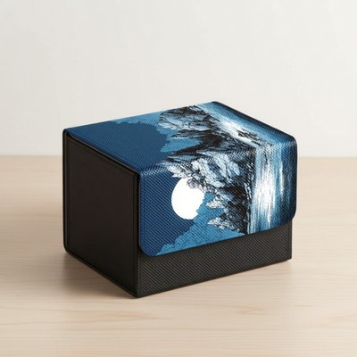 MTG Deckbox | Monochrome Island Themed TCG Deckbox | Unofficial MTG Deckbox | Tr