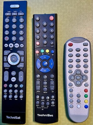 2x TechniSat + 1x Skymaster Fernbedienungen (Konvolut)