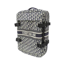 Dior Dior Oblique Canvas Suitcase Women Blue One Size