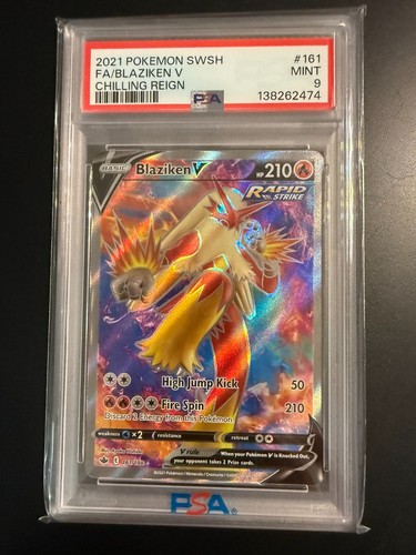 Blaziken V graded PSA 9 for sale on eBay