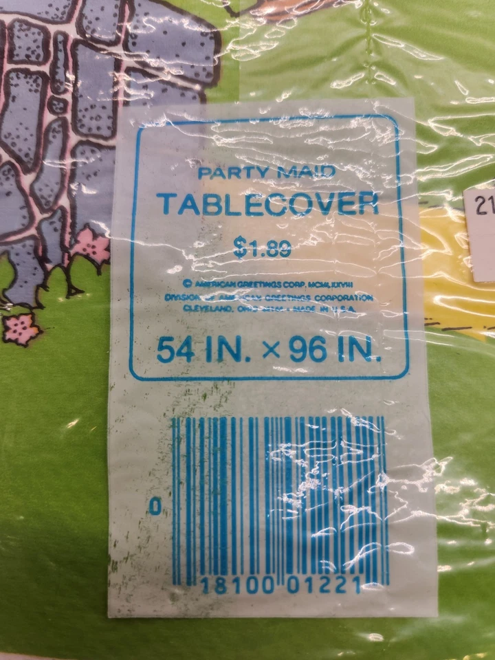 Vintage 1979 American Greetings Party Maid Table Paper Cover Wizard of Oz NOS - Image 4 of 4