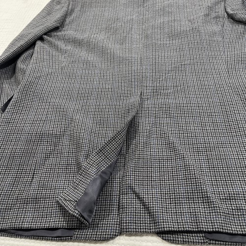 Chaqueta para Hombres Hickey Freeman 46L Gris Pata de Gallo Lana a Cuadros Calce Clásico - Imagen 9 de 12