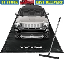 Heavy-Duty Garage Floor Mat Waterproof Non-Slip Easy Clean Protective Cover New