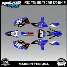 Graphics Kit for YAMAHA YZ250F (2010-2013) OMINOUS-BLUE