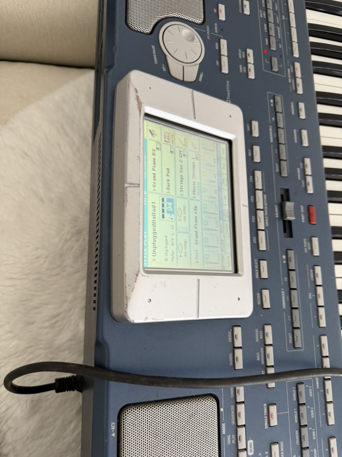 KORG PA800 Professional 61 Key Arranger Keyboard with Touch Screen & Speakers