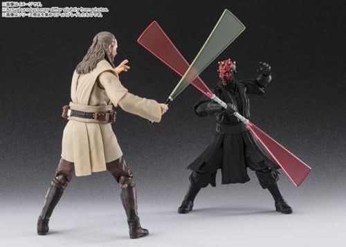 S.H.Figuarts Star Wars The Phantom Menace Qui Gon Jinn Actionfigur Bandai - Bild 7 von 8
