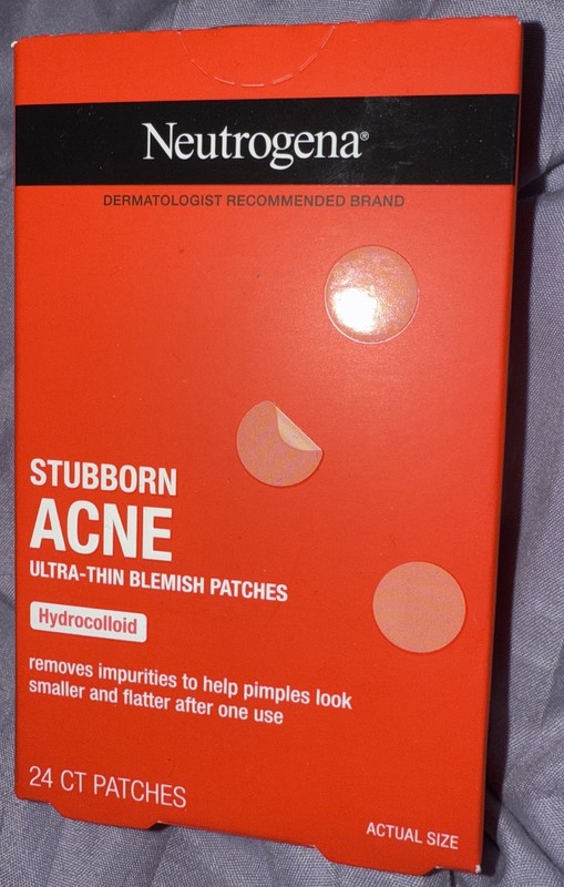 Neutrogena Stubborn Acne Ultra-Thin Blemish Patches-24 Count New
