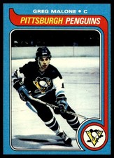 1979-80 Topps Hockey #9 Greg Malone Penguins NM-MINT or Better! PACK FRESH!