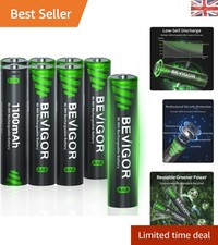 8 Pack Rechargeable AAA NiMH Batteries 1100mAh - Long Life, Safe & Eco-Friendly 1.87 per battery