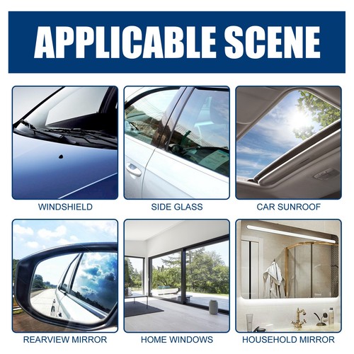 50ml Car Glass Degreasing Polishing Cleaner Set Glass Hard Spot Remover Kit - Picture 5 of 6