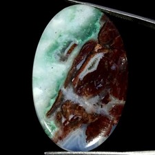 39.00Cts 100 Natural Aqua Chalcedony Oval Cabochon Gemstone 25X40X4MM