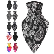 Neck Gaiter Balaclava Ice Silk Scarf UV Protection Thin Mask for Cycling Fishing