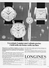 1966 Longines Watch vintage pubblicita Preciso Forma Linea anni 60