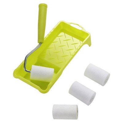 High Density Foam Roller with Frame, Tray 2Inch Paint Roller Set Enduring