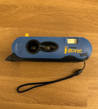 Vtg 2000s Polaroid i-Zone Blue Instant Film Pocket Camera with Wrist Strap