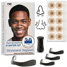 30PCS Magnetic Nasal Breathing Nose Dilators Starter Kit Nasal Strips Nasal Clip