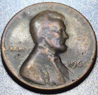  1966  (No Mint Mark/Worn Die Error)
