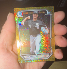 Bowman Bowman Chrome Prospects 1st Bowman Mathias Lacombe BCP-145 Gold Shimmer