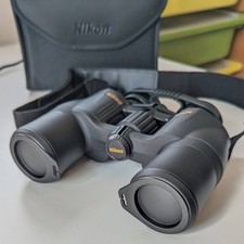 NIKON ACULON A211 8X42 MC WITH CASE AND STRAP - NEARLY NEW