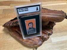 HONUS Wagner T206 Sweet Corporal Top Loader Baseball card aged REPRO REPRINT