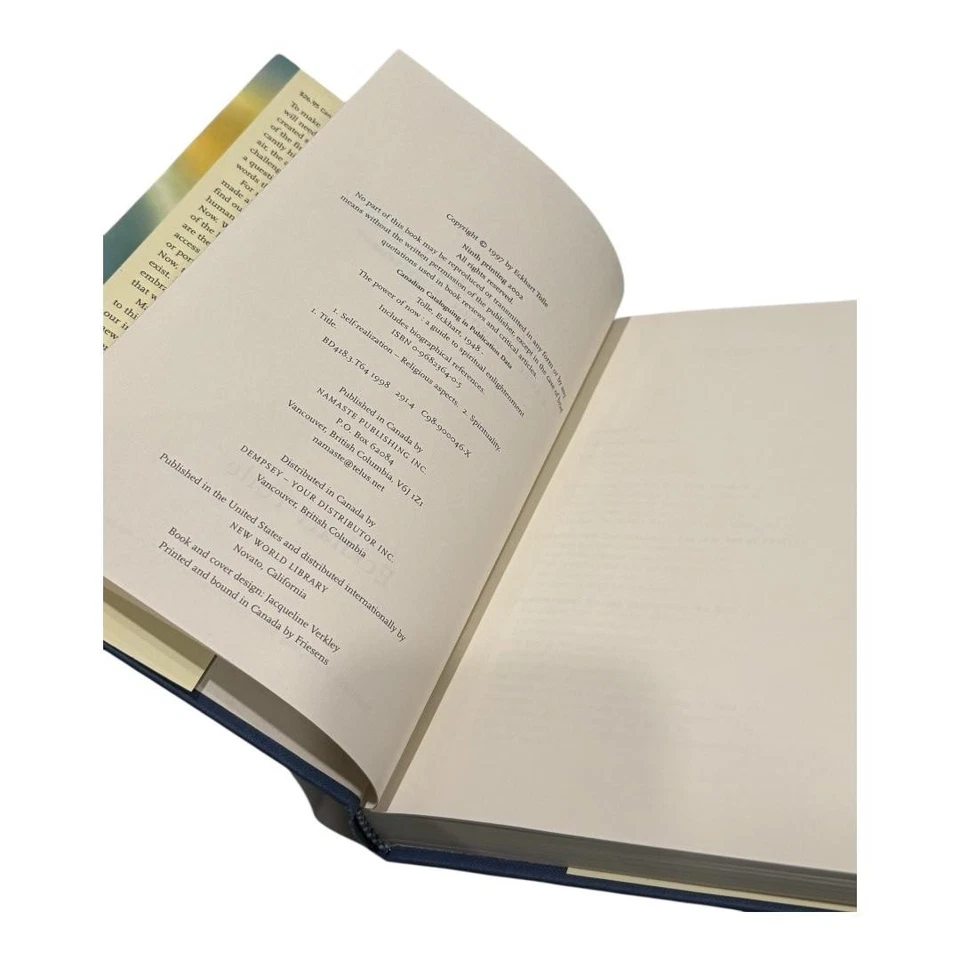 Vintage The Power of Now by Eckhart Tolle Spirituality Self-Help Hardcover Book - Image 3 of 4