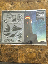 Hero Arts My Monthly Hero Stamping Die Cut Kit - Northern Lights NEW June 2020