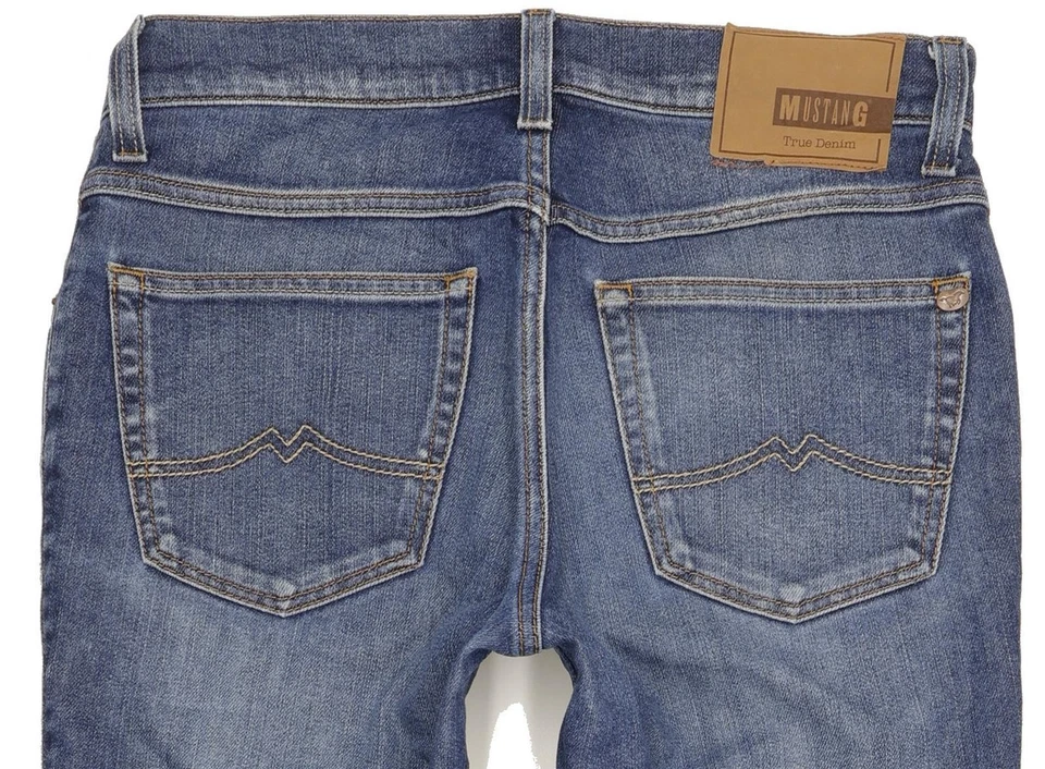 Pantalones de mezclilla elásticos regulares rectos azules Mustang Tramper para hombre W33 L33 (104743) Foto 4 de 4