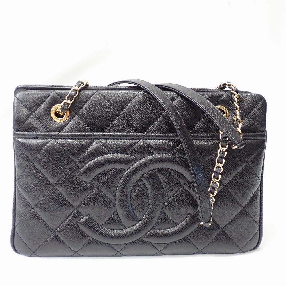 Chanel Black Matelasse Chain Shoulder Tote Bag A67294 Ft621561 r11_0806-image