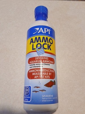 16oz API Ammo Lock - Ammonia Detoxifier, Fish Safe Removes Chlorine Chloramine