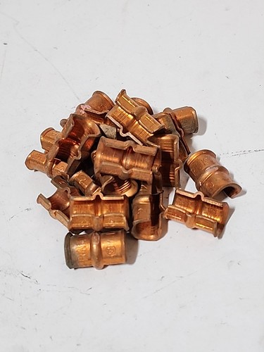 LOT OF 21 NIBCO ProPress 1/2 in Copper Press Fittings C Tap Pink