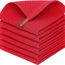 Multi-Buy 100% Cotton Terry Tea Towels Kitchen Dish Cloths Clean Drying Hanging