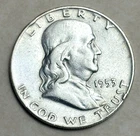 1953 Denver Mint Franklin Half Dollar-90% Silver-F/VF