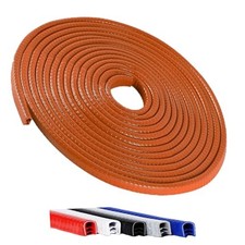 16.5FT 5M Universal Car Door Edge Protector Guards, No-Glue 16.5Ft Orange